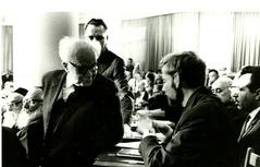First day in the Knesset, 1967, with Ben-Gurion