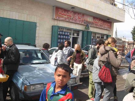 Gathering at the center of Bil'in