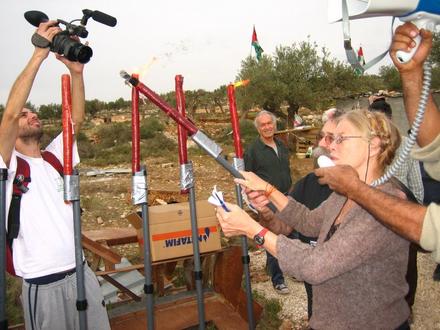 "For the fighters against occupation!"