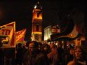 Demonstrators fill Jaffa’s historic clock tower square