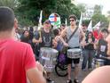 Drummers heading the demonstration
