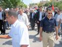 Palestinian Prime Minister Fayad among the marchers